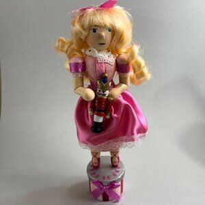 Vintage Kurt Adler Nutcracker Clara Christmas Wooden Figurine Doll Holiday Gift